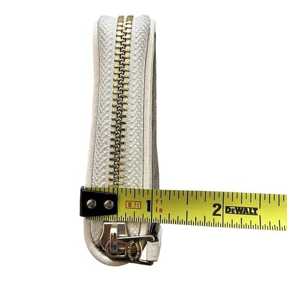 Coach Canvas Long Slim Zip Wallet F54630 Monogram Light Khaki/Chalk - Picture 6 of 8